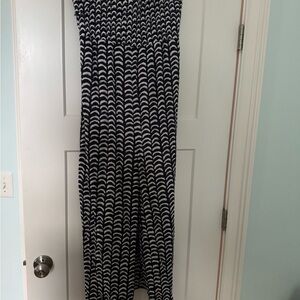 Maeve Navy and White Jumpsuit